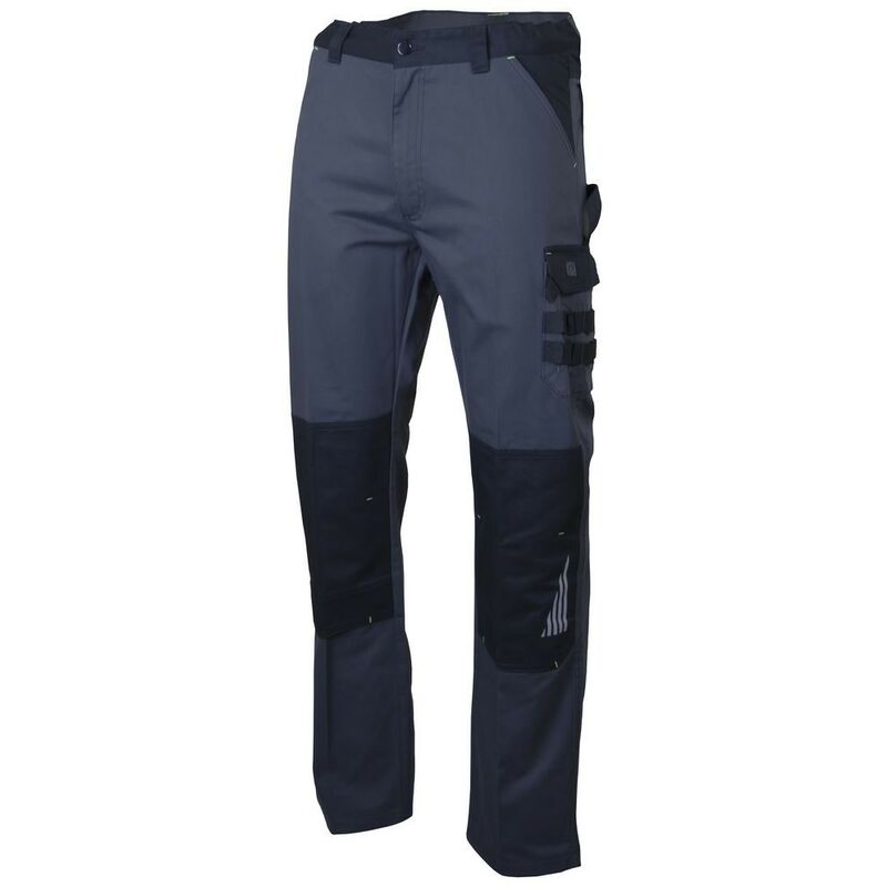 pantalon bicolore gris/noir avec poches genouillères lma sulfate 38