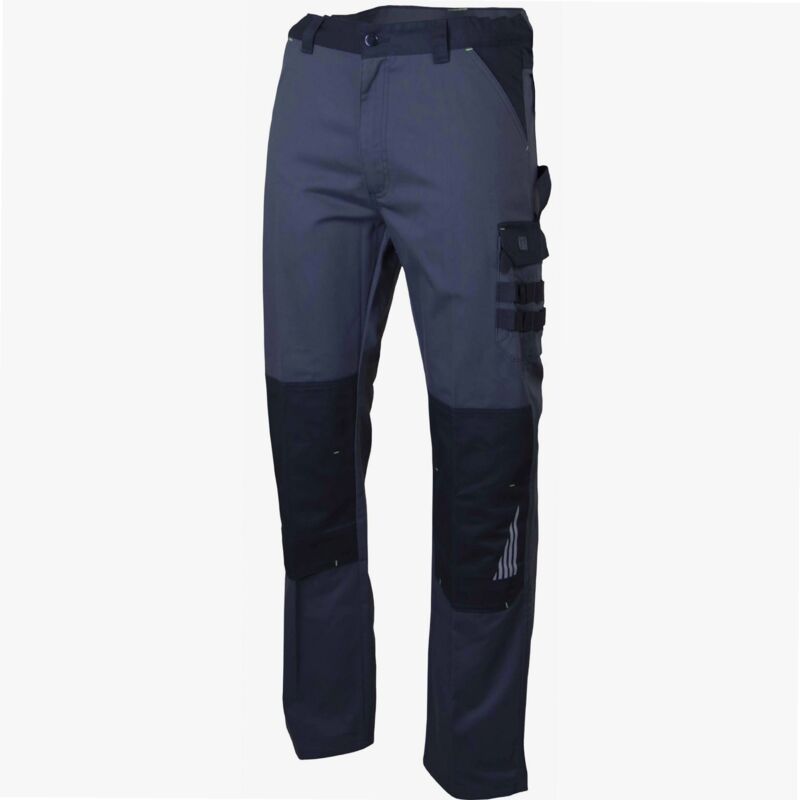 Lebeurre - Pantalon de travail lma sulfate taille 46 gris sombre/noir multipoches zéro métal