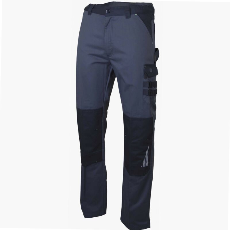 Lebeurre - Pantalon de travail lma sulfate taille 50 gris sombre/noir multipoches zéro métal