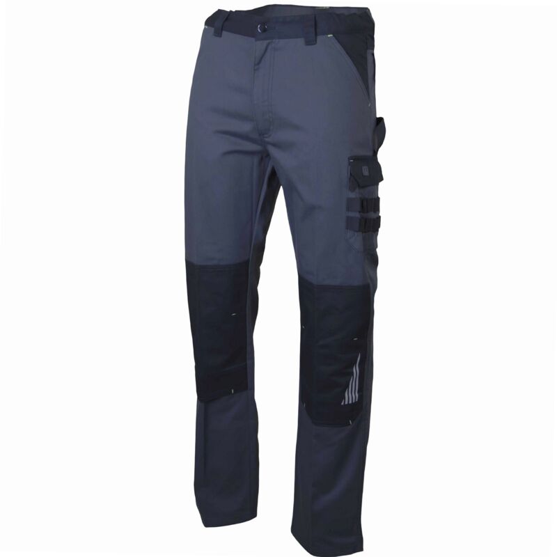 Lebeurre - Pantalon de travail lma sulfate taille 42 gris sombre/noir multipoches zéro métal