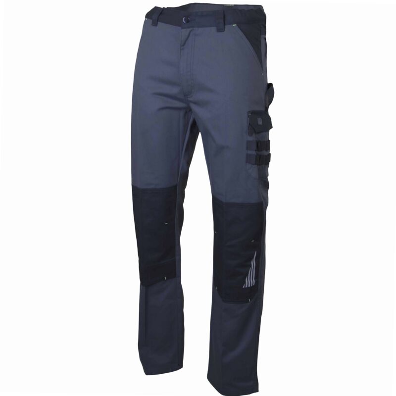 Lebeurre - Pantalon de travail lma sulfate taille 40 gris sombre/noir multipoches zéro métal