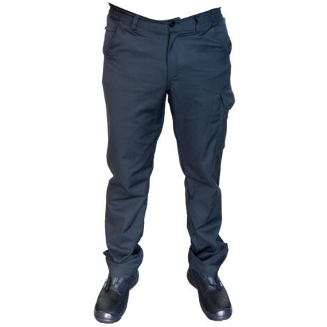 Pantalon multipoches stretch noir avec renforts genoux (t36)- AP 7301 - CLAS Equipements