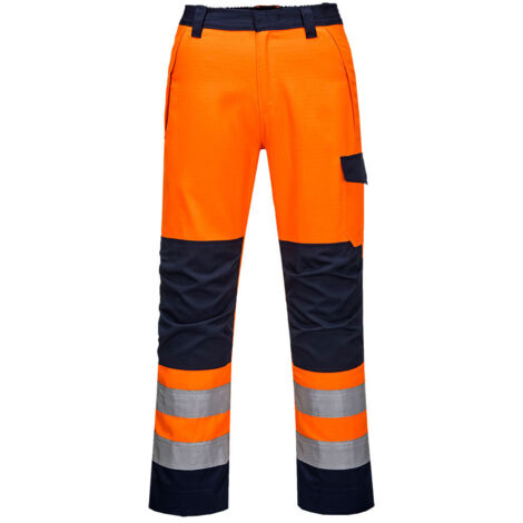 Pantalon Orange/Navy Modaflame RIS couleur : Orange/Marine taille XXL - PORTWEST