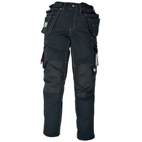 Pantalon PANBLACK+ noir 65% polyester 35% coton 270g/m² taille 44 - KIPLAY