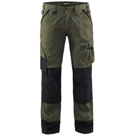Pantalon paysagiste homme BLAKLADER 1454 - Vert foncé - 48 - Jambes standards