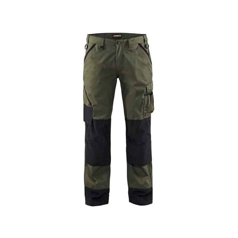 Pantalon de travail pour paysagiste 1454 - Vert armée/Noir s - FR(38) - SE(C44) - Courtes