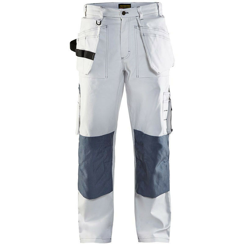 Pantalon de travail peintre Blaklader 1531 - Déstockage - Blanc - 52 - Jambes courtes - Blanc