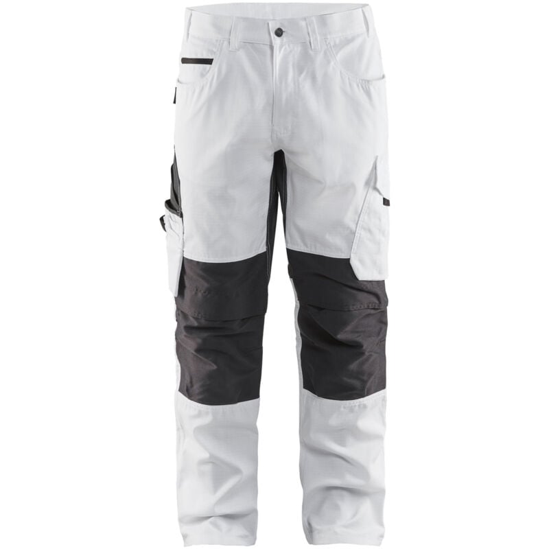 Pantalon de travail stretch pour peintre 1095 - Blanc/Gris foncé xs - FR(38) - SE(C44) - Standards