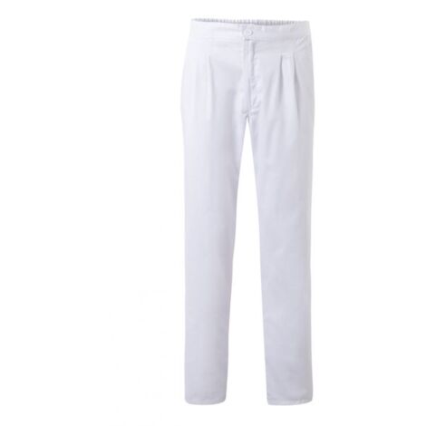 Pantalón pijama con cintura elástica y pinzas VELILLA Serie 337 3XL Blanco