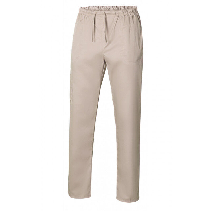 

Pantalón sanitario tipo pijama stretch ajustable con cintas VELILLA Serie 533006S | Beige - XS