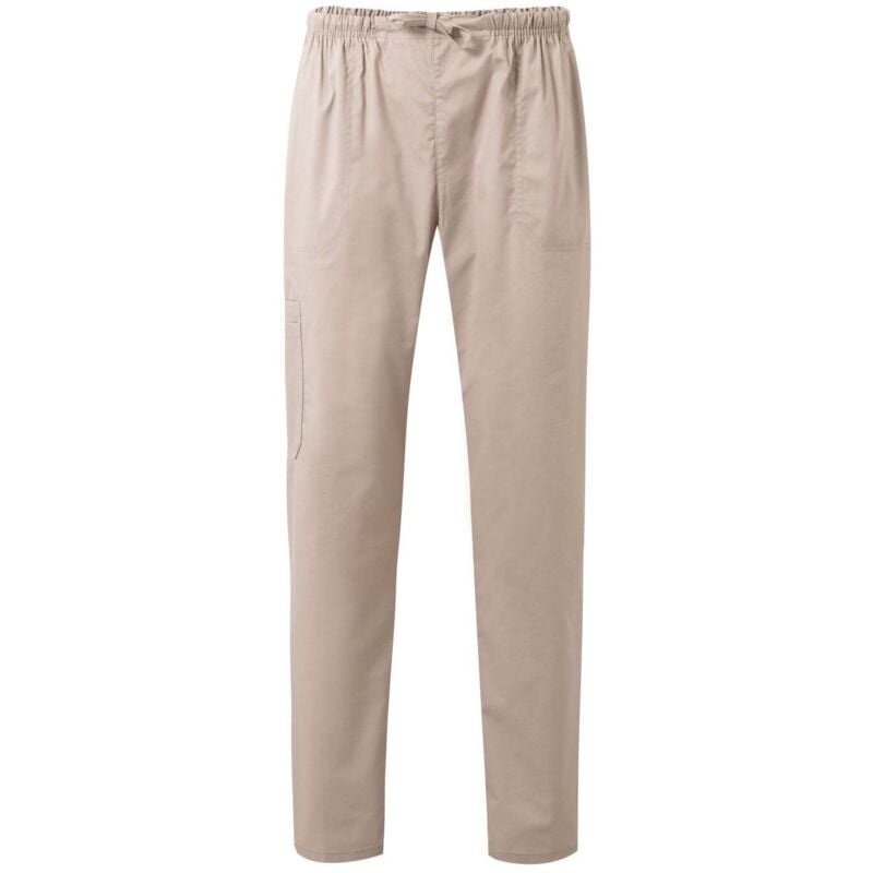 

Pantalón sanitario tipo pijama stretch ajustable con cintas VELILLA Serie 533006S | Beige - L