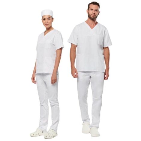 Pantalon polycoton résistant femme WK. Designed To Work Blanc XS