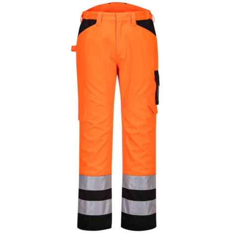 Pantalón PW2 Service de Alta Visibilidad para Trabajo / Naranja Negro / 42