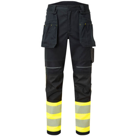 Pantalon Pw3 Fr Hv Classe 1 - Taille 38 - Jaune/noir - Portwest