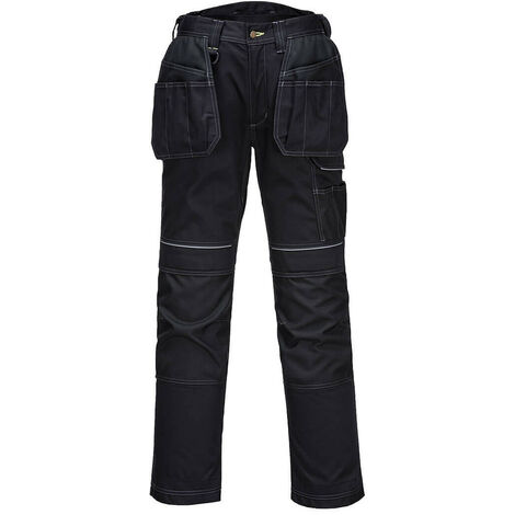 Pantalon Pw3 Stretch Holster Noir Confort Stretch Et Fonctionnalité Holster Intégrée - Portwest