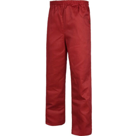 Pantalón recto de servicios con bolsillos laterales WORKTEAM CookColors B1427 XL Granate