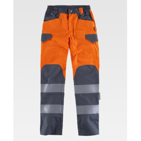 PANTALON REF.C2715 NARANJA A.V.+GRIS OSCURO T-XXL - MAYTON