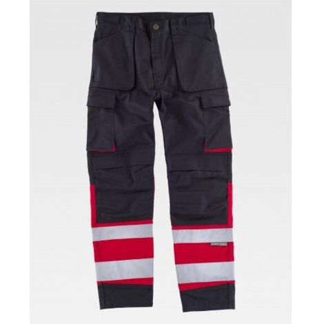 PANTALON REF.C2919 NEGRO+ROJO T-52 - MAYTON
