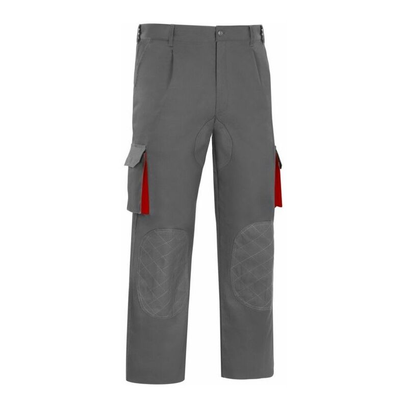 

Pantalon Trabajo T40 Poliester/Algodono Gris/Rojo L5000 - Vesin