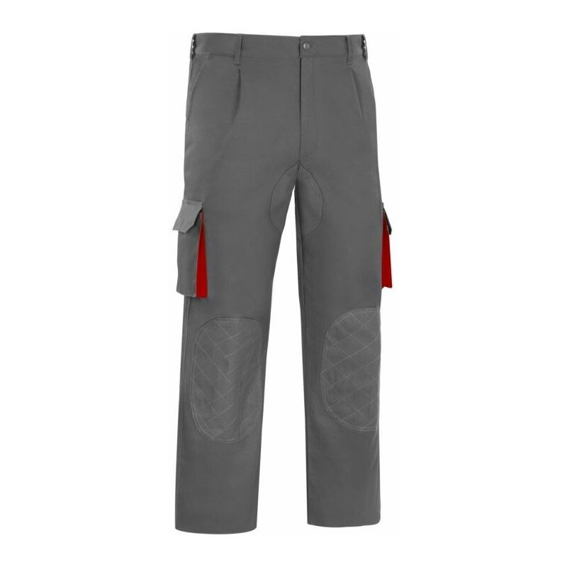 

Pantalon Trabajo T58 Poliester/Algodono Gris/Rojo L5000 - Vesin