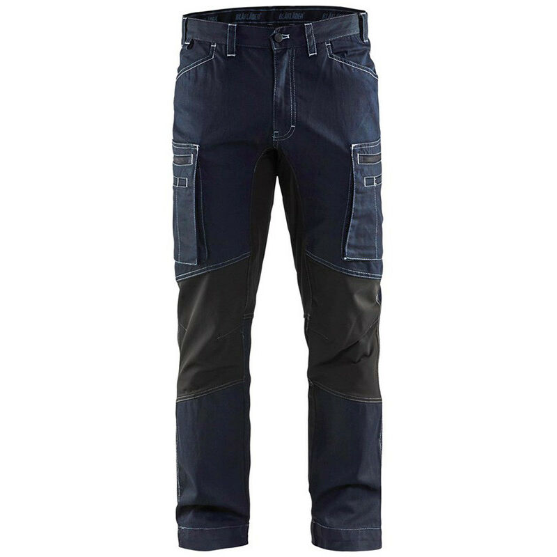 Blaklader - Pantalon services denim +stretch 1459 - Bleu foncé - 40 - Jambes standards