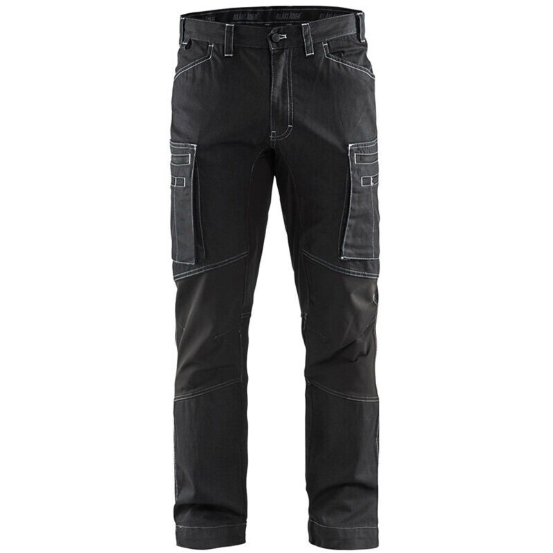 Blaklader - Pantalon de travail services stretch cordura denim Noir 38