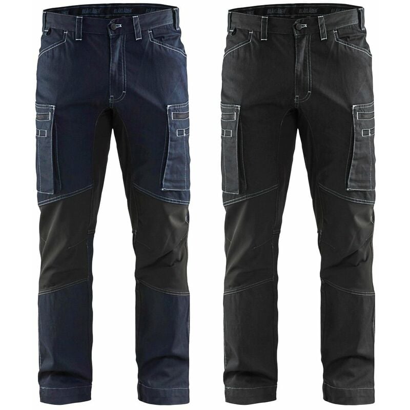 Jeans de travail Blaklader 1459 Service Stretch Denim - 50 (EU) - Blue Marine