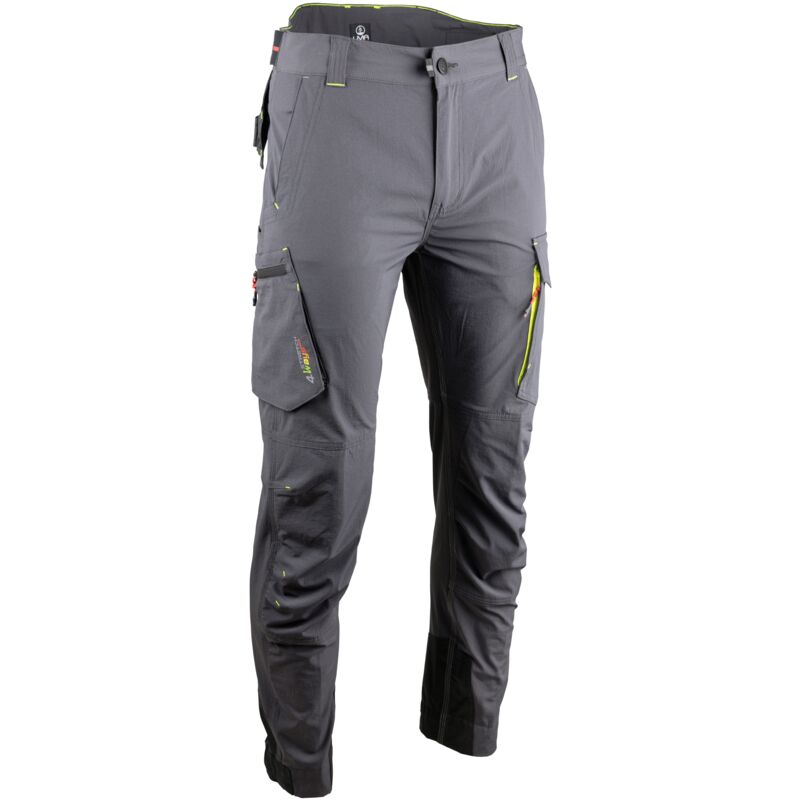 Sans Marque - Pantalon slim multipoches élastiqué Solaire - lma - 1841-42