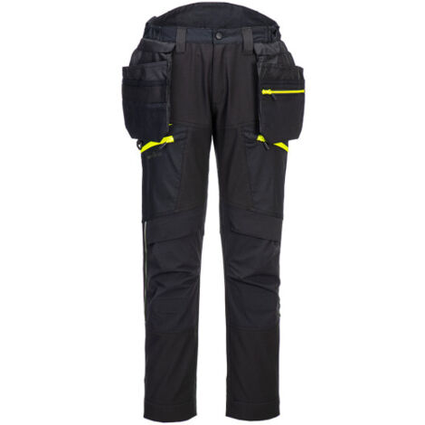 Pantalón softshell DX4 con bolsillos de pistolera desmontables DX450 42 pulgadas Negro