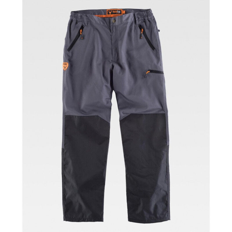 

Pantalón sport recto con refuerzos en tejido combinado S8335 | XL - Gris / Negro - Workteam