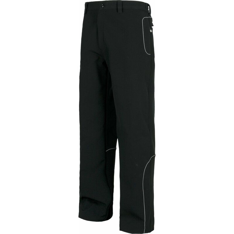 

Pantalón Workshell de alta capacidad térmica con vivos reflectantes | Negro - 3XL