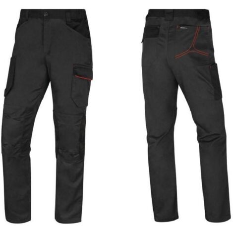 Pantalon STRECH M2PA3STR gris-rojo talla M marca DELTAPLUS