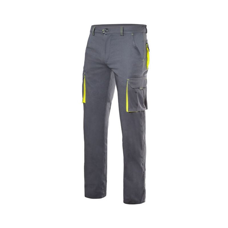 

Pantalón stretch bicolor forrado multibolsillos Serie F103008S | 56 - Negro / Amarillo flúor - Velilla