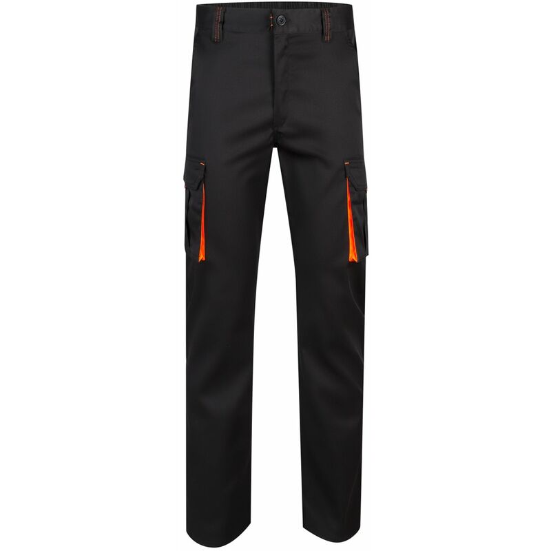 

PANTALÓN STRETCH BICOLOR MULTIBOLSILLOS Negro 48
