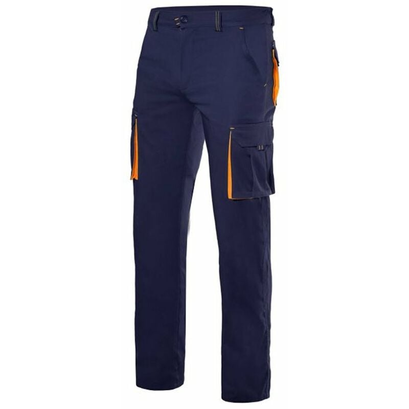 

PANTALÓN STRETCH BICOLOR MULTIBOLSILLOS Azul Marino 48