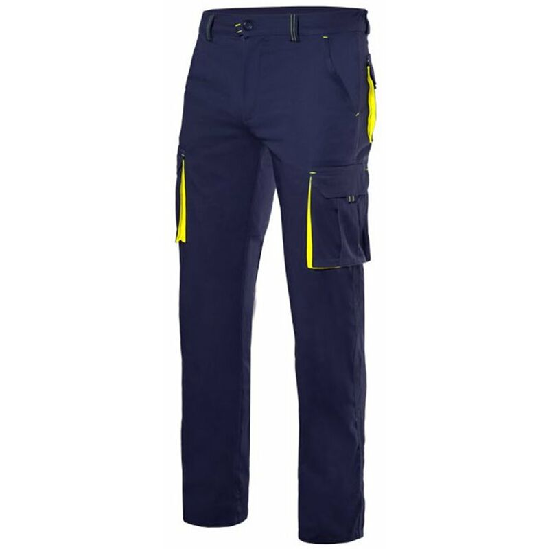 

PANTALÓN STRETCH BICOLOR MULTIBOLSILLOS Azul Marino 48