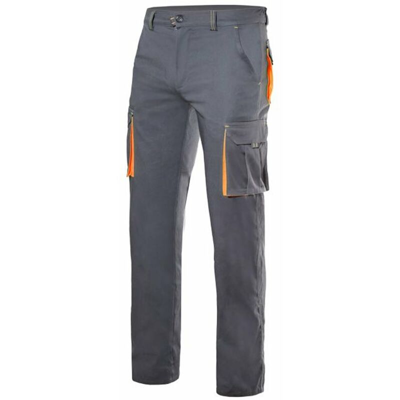 

PANTALÓN STRETCH BICOLOR MULTIBOLSILLOS Gris 46