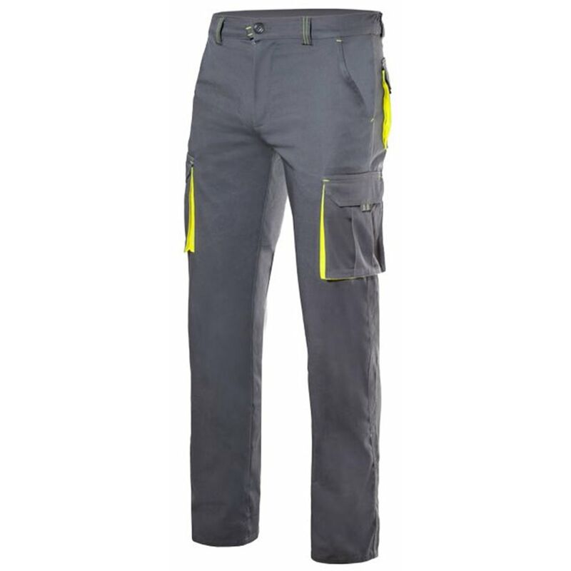 

PANTALÓN STRETCH BICOLOR MULTIBOLSILLOS Gris 36