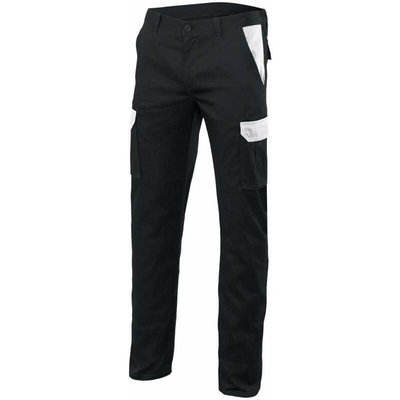 

Pantalon negro stretch bicolor multibolsillos combinado Serie PT103002S | 56 - Negro / Verde - Velilla