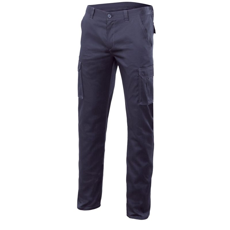 

PANTALON STRETCH MULTIBOLSILLOS FORRADO Azul Marino 38