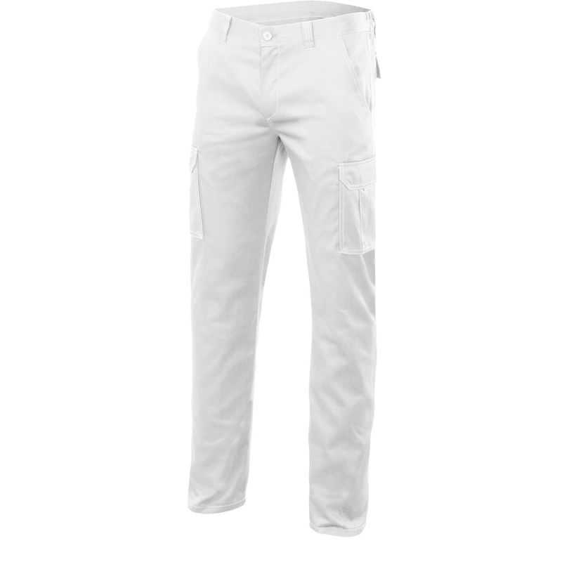 

PANTALON STRETCH MULTIBOLSILLOS FORRADO Blanco 40