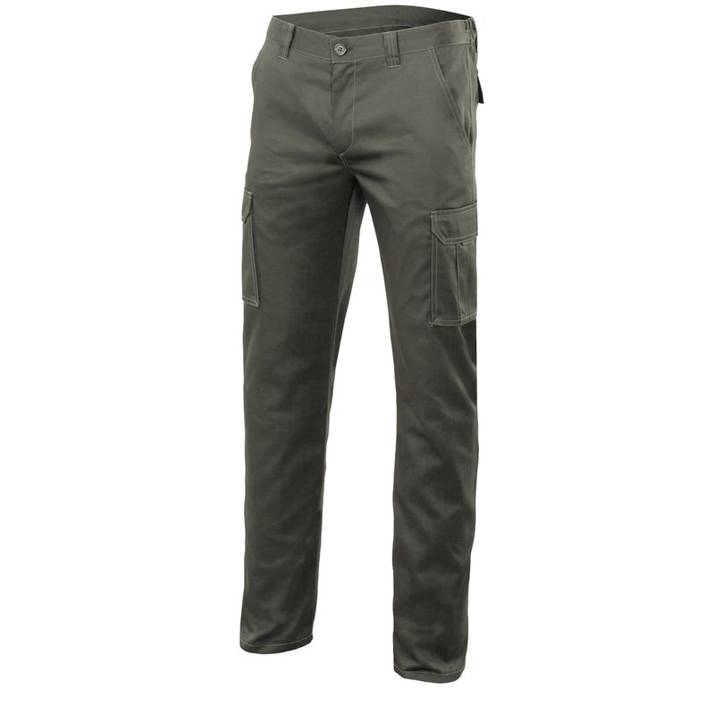 

PANTALON STRETCH MULTIBOLSILLOS FORRADO Verde Caza 42