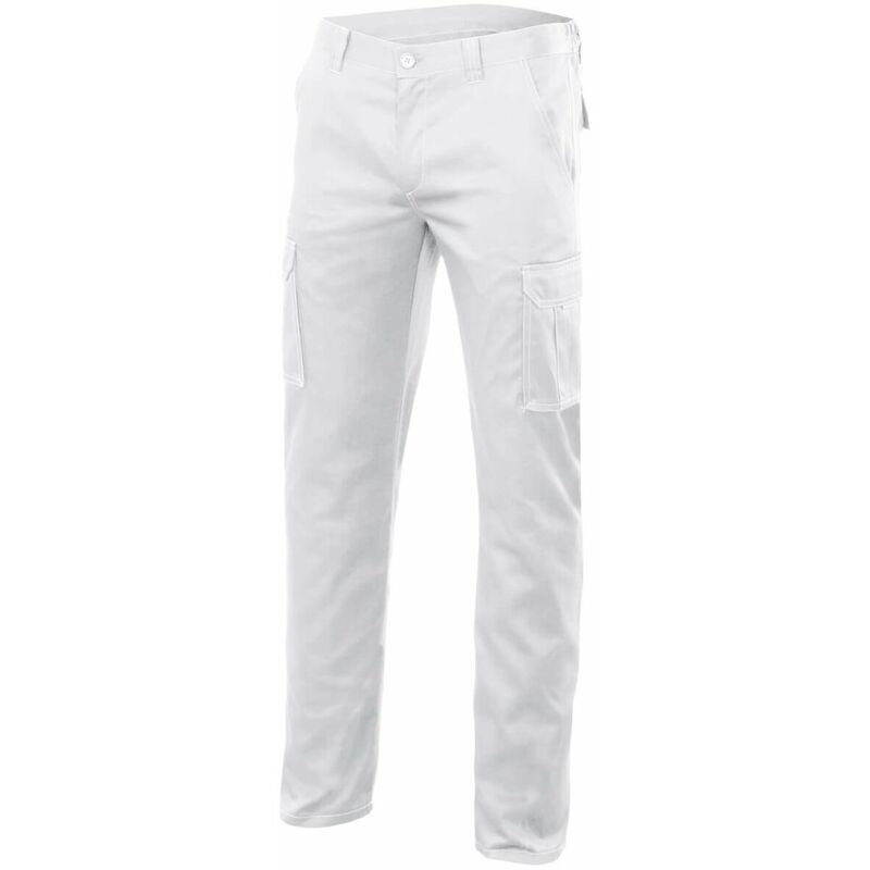 

Pantalón industrial stretch multibolsillos de corte Slim Fit Serie 103002S | Blanco - 62 - Velilla