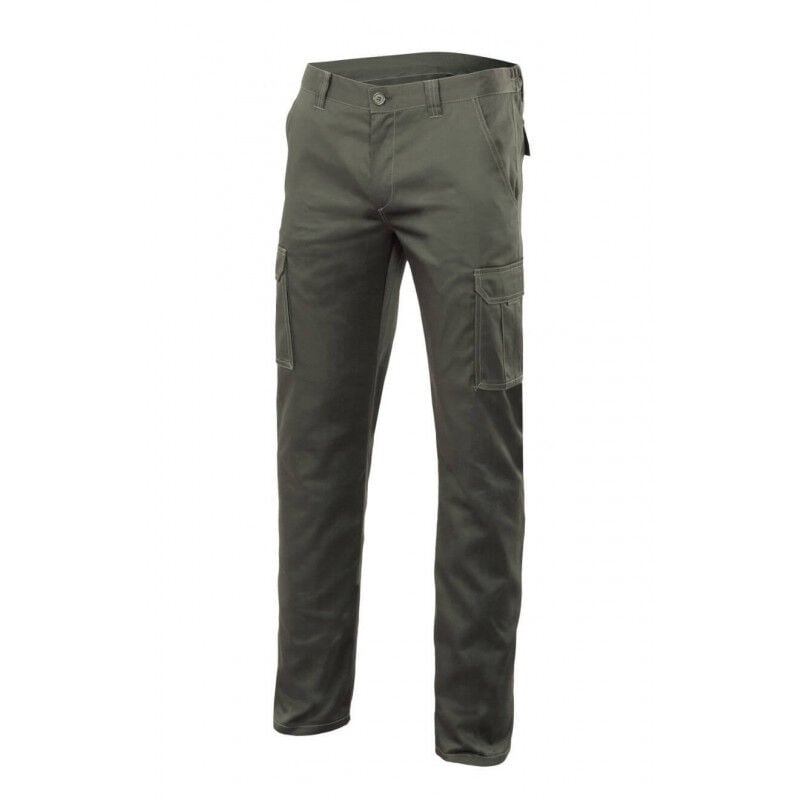 

Pantalón industrial stretch multibolsillos de corte Slim Fit VELILLA Serie 103002S | 52 - Verde caza