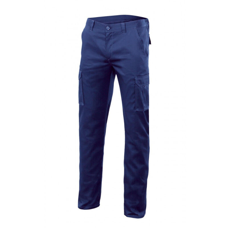 

Pantalón industrial stretch multibolsillos de corte Slim Fit VELILLA Serie 103002S | Azulina - 52