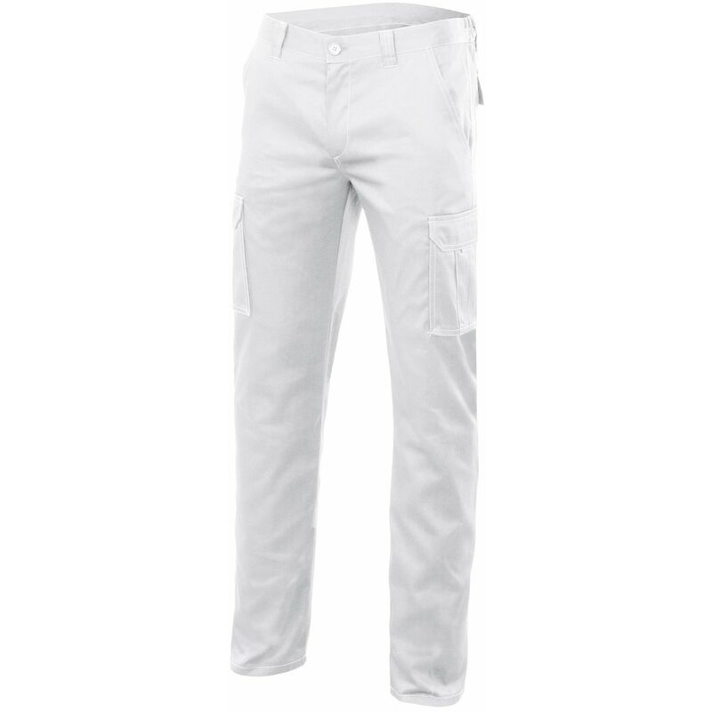 

Pantalon Multibolsillos Stretch Blanco 46
