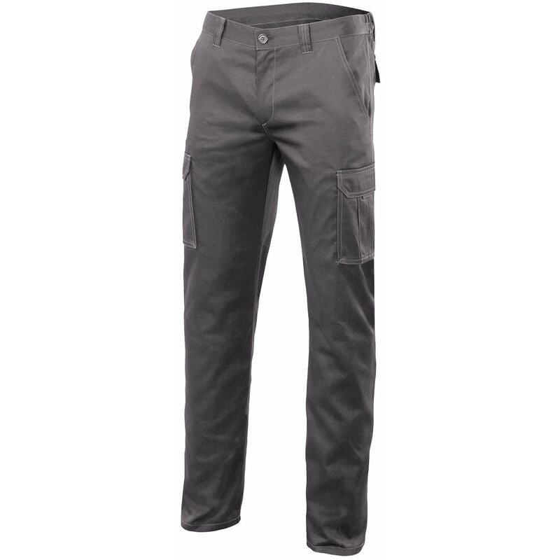 

Pantalon Multibolsillos Stretch Gris 56