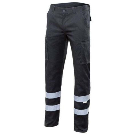 Pantalon stretch multipoches à bandes réfléchissantes VELLILA Noir 40