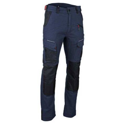 Pantalon taille haute multipoches marine/noir Stellaire - LMA - Couleur Marine/noir - Taille Vêtement 46