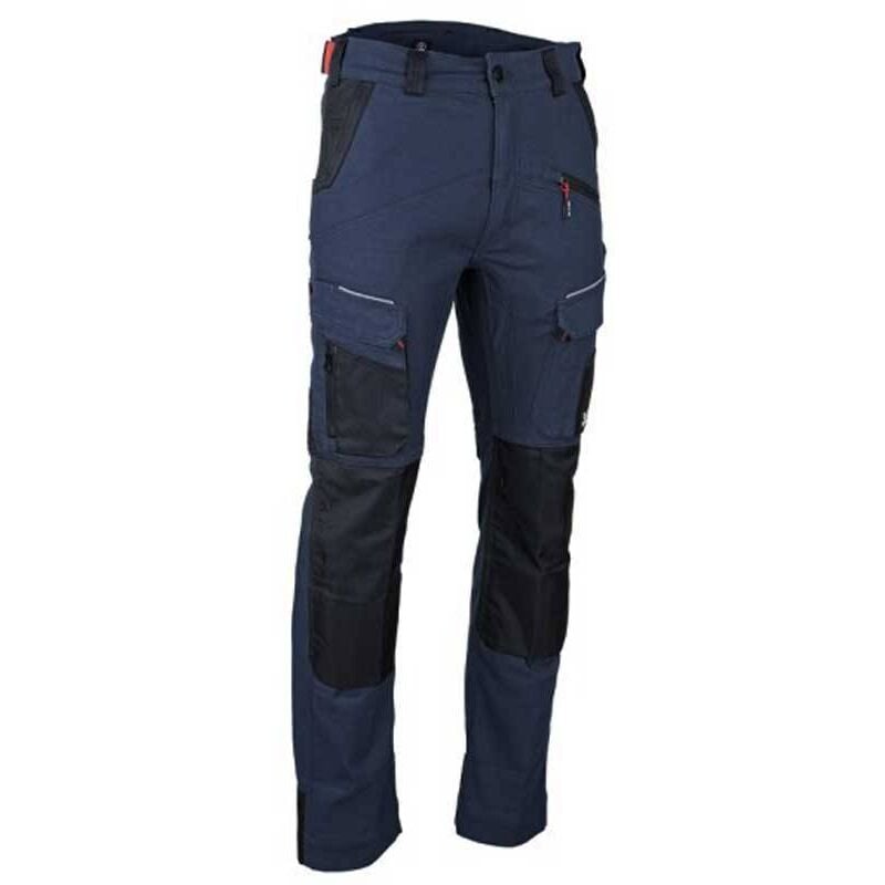 Pantalon taille haute multipoches marine/noir Stellaire LMA Couleur Marine/noir - Taille Vêtement 38